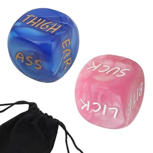 Romantic Naughty Dice Set for Adults Couple Funny Dice Couples Game for Anniv... - Picture 1 of 6