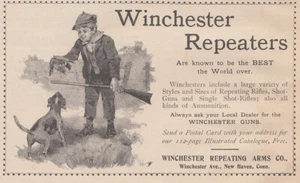1895 Winchester Repeater Guns: Best the World Over Vintage Print Ad - Picture 1 of 1