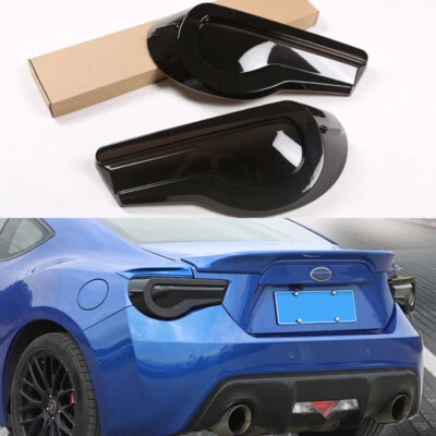 Cubierta protectora de lámpara de luz trasera ABS negra humo para Toyota GT86 Subaru BRZ Scion FRS Foto 1 de 4