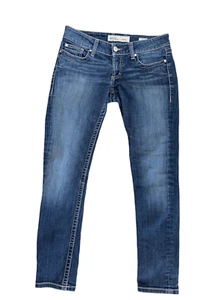 BKE buckle mid rise Stella dark wash denim blue jeans women’s 29 skinny slight s - Picture 1 of 8