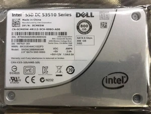Intel DC S3510 800GB DELL SSD 2.5" SATA 6Gbps SSDSC2BB800G6R Solid State Drive - Picture 1 of 5