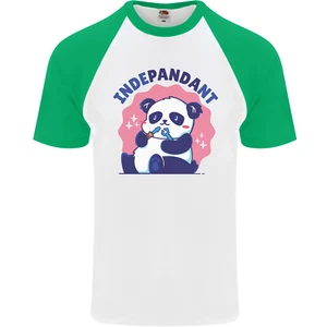 Indepandant Divertido Independent Oso Panda Hombre S/S Camiseta de Béisbol - Imagen 1 de 43