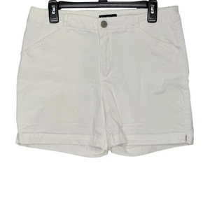 Lee Mid-Rise Jean Shorts Women's Size 15 White Denim Regular Fit  - Picture 1 of 10