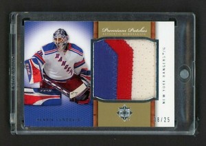 2007-08 Ultimate Collection Premium Patches  Henrik Lundqvist 8/25   10687