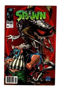 SPAWN 14, VF- (7.5) VIOLATOR COVER AND APPEARANCE TODD McFARLANE NEWSSTAND * - Picture 1 of 2