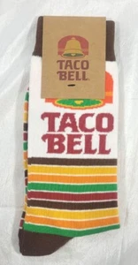 Calcetines Taco Bell Redondos Recompensas Adultos Crew - Diseño Retro - Talla Única - Imagen 1 de 3