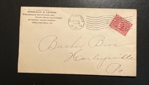 1910 US Advertising Cover 2 Sided Druggist & Paint Mfg Philadelphia PA - Picture 1 of 3