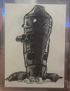 Star Wars Bounty Hunters IG-11 Sketch Card 1/1 Allen Grimes