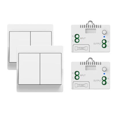 Funk-Empfänger Funkschalter System batterielos KINETIC, Funk-Wand-schalter. - Bild 1 von 4