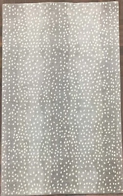 Antelope-Gray Tufted Wool Handmade Area Rug Carpet for Home, Bedroom Living Room - Image 1 of 4