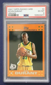 2007-08 Topps Rookie Set Orange #2 Kevin Durant PSA 6 EXMT - Bild 1 von 2