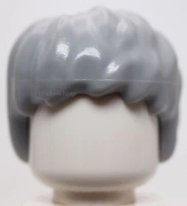 Lego Light Bluish Gray Minifigure Hair Short Tousled - Picture 1 of 2