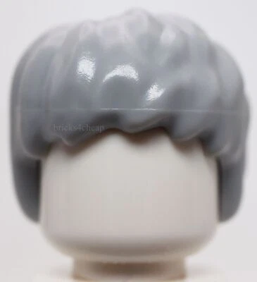 Lego gris azulado claro minifigura pelo corto despejado Foto 1 de 2