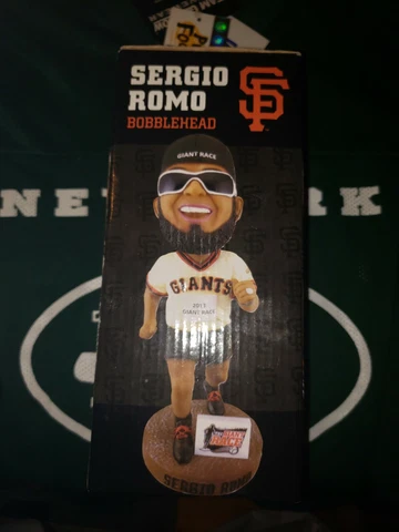 Sergio Romo San Francisco Giants 2013 SF Race RUN Bobblehead Bobble Head SGA NIB Cover