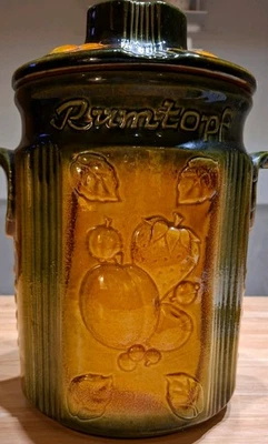 Alter wunderschöner Rumtopf, Made in Westgermany (828-37) SELTENE Farben,Früchte - Bild 1 von 4
