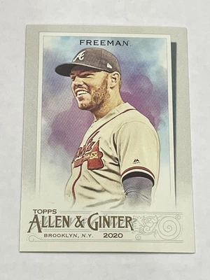 2020 Topps Allen & Ginter Baseball #47 - Freddie Freeman - Atlanta Braves - Image 1 of 2