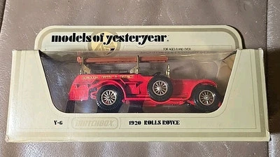 Matchbox Models Of Yesteryear Y-6-1920 Rolls-Royce Fire Engine-Fire Fighter Nice - Image 1 of 3