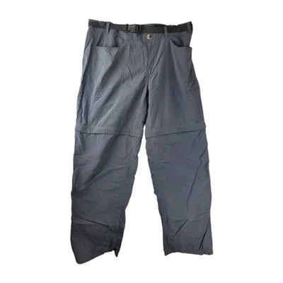 Pantalones de Montañismo Exofficio Para Hombre 38 Gris Cinturón Convertible Aire Libre Senderismo Foto 1 de 4