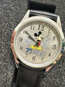 DISNEY Watch 75 Years With Mickey With Tin - New Battery - WORKING - Picture 1 of 7