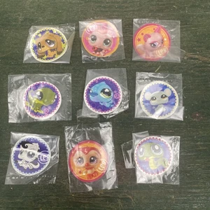 Littlest Pet Shop authentische runde Aufkleber LPS 9er-Set Vintage 2008-09 Versand - Bild 1 von 8