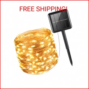 AMIR Solar String Lights Outdoor, 8 Modes Mini 39 Feet 120 LED Copper Wire Light - Picture 1 of 2