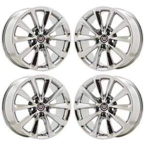 19" Cadillac XTS Bright Chrome wheels rims Factory OEM set 4696 4773 EXCHANGE - Picture 1 of 8