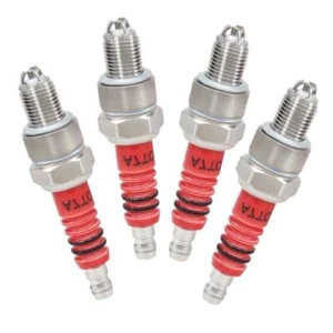 Red A7TC Spark Plug Fit for GY6 50 cc 70cc 90 cc 110cc 125 cc 150cc ATVs 4 Pcs - Picture 1 of 7