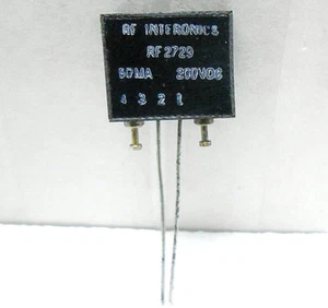 RF2729 RFI CORP RADIO FREQUENCY INTERFERENCE FILTER 200VDC/ 50OHMS NEW OLD STOCK - Picture 1 of 5