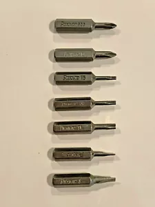 PICQUIC - Teeny Wender Ersatzbits - 7 Mini-Bits - 3/16"" Sechskant - 1"" lang - Bild 1 von 2