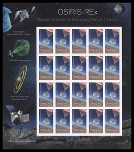 US 5820a OSIRIS-REx imperf NDC sheet 20 MNH 2023 - Picture 1 of 1
