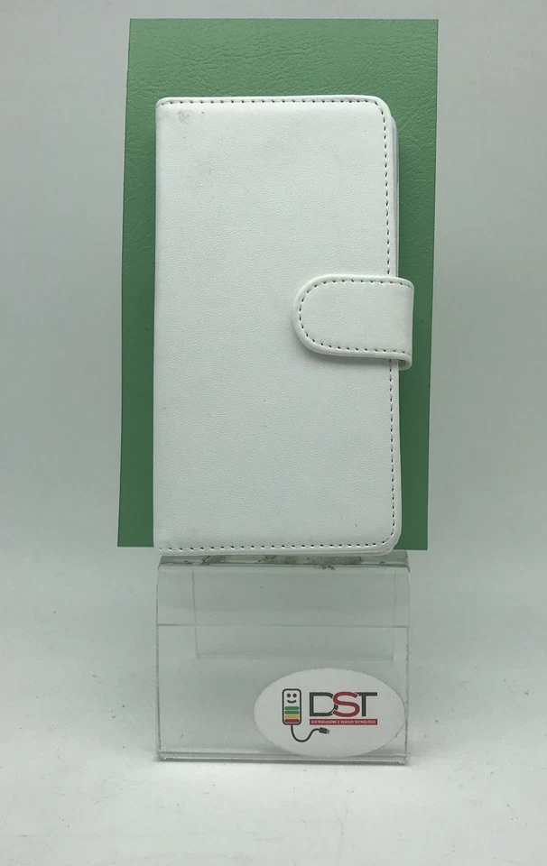 Cover casa a Portafoglio  per Huawei Honor 4C Rigida Ecopelle Bianca - Immagine 1 di 4