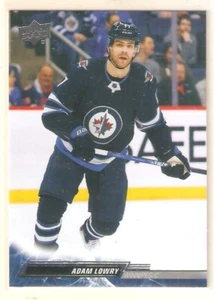 Adam Lowry 2022-23 Upper Deck Series 2 Base Card #448 Jets - Picture 1 of 1