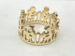 Anello da donna in pensione James Avery oro giallo 14k scuola bambini alla scrivania taglia 5,75 - Foto 1 di 6