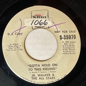 45 Promo Jr. Walker "Gotta Hold On To This Feeling" Soul Motown VG - Foto 1 di 4