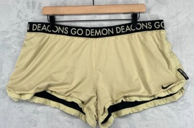 耐克 Dri-Fit Wake Forest Go Demon Deacons 女式 Atletic 短裤 3 码 2XL 码 — 第 1/4 张图片