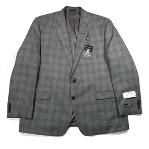 Lauren Ralph Lauren UltraFlex Blazer Mens 50L Grey Check NWT New Long - Picture 1 of 13
