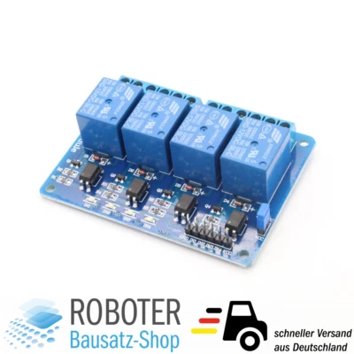 4-Kanal Kanal Relais Relay 5V/230V Optokoppler Arduino Raspberry CP0404A F22 - Bild 1 von 4