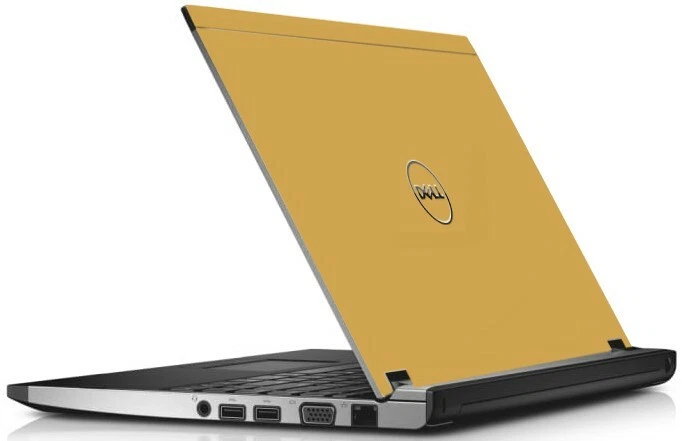 Calcomanía de cubierta de revestimiento de tapa de vinilo dorado para computadora portátil Dell Latitude 3330 Foto 1 de 1