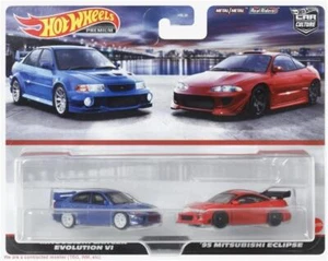 Hot Wheels Premium Car Culture 2-Pack Mitsubishi Lancer Evolution VI and '95 ... - Picture 1 of 1