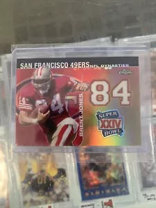 2008 Topps Chrome NFL Dynasties Tribute Refractor /199 Brent Jones #DYNC-BJ - Picture 1 of 2