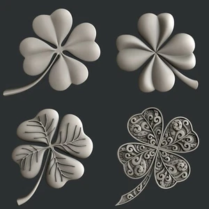 Modelos 3d STL para CNC, Artcam, Aspire, trébol de relieve - Imagen 1 de 9