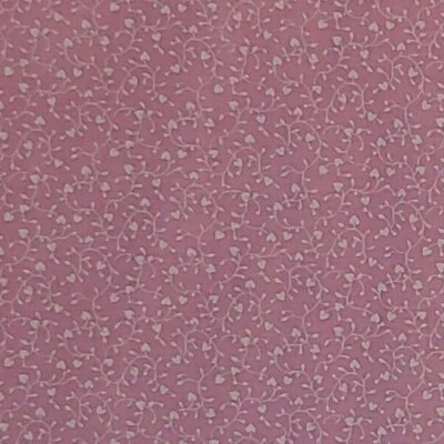 Tela de algodón corazón rosa enredadera floral estampado casi de colección 1 1/8 yardas 43 pulgadas de ancho Foto 1 de 2