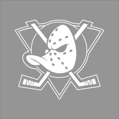 Anaheim Ducks #6 NHL Team Logo 1Color Vinyl Decal Sticker Car Window Wall