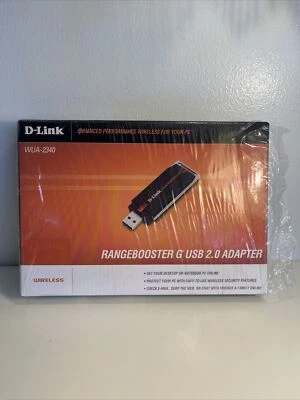 Adaptador D-Link RangeBooster G USB 2.0 (WUA-2340) Serie Dorada NUEVO Paquete Abierto Foto 1 de 4