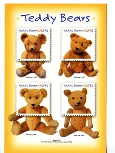 Teddy Bear Turns 100-37 Cent Stamps-2001 Commemorative USPS Advertising Postcard - Picture 1 of 2