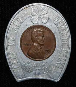 1961-D ML Mike Milbar Real Estate - Richey FL - Encased Lincoln Mem. Cent - Bild 1 von 2