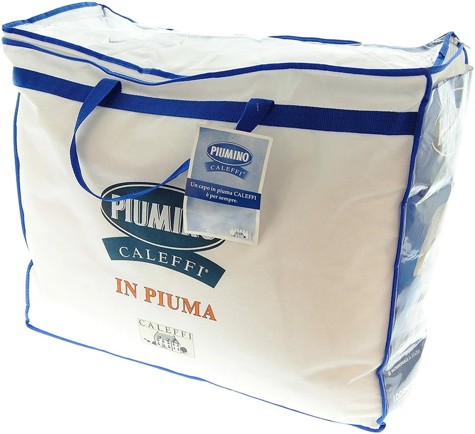 Piumino Caleffi Invernale Piuma d'oca 100% Singolo Matrimoniale 1 Piazza e mezza - Image 1 of 3