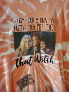 Hokuspokus Shirt lustig Halloween T-Shirt Party Tee Batik Pfirsich Gr. 4XL XXXXL - Bild 1 von 7