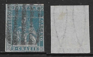 Italia Italy 1857 Antichi Stati Toscana Leone Mediceo 2cr Sa n.13 US - Foto 1 di 1