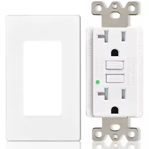 125V/20Amp GFCI Outlet GFI Receptacle Ground Fault Circuit Interrupter Non-TR/WR - Picture 1 of 12